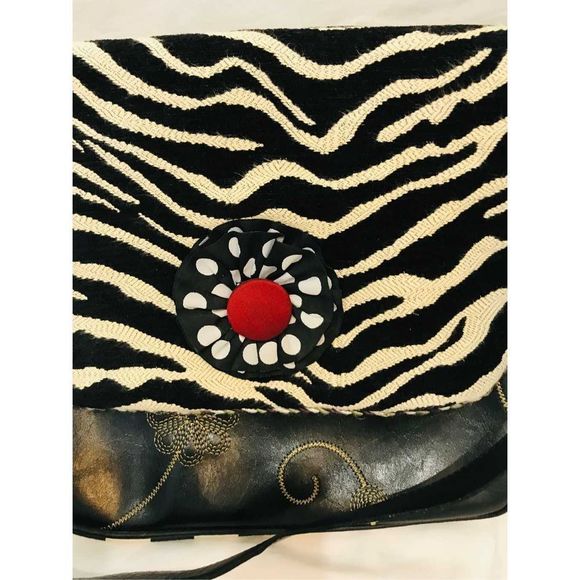 Silver Plum Shoulder Bag, Handcrafted, BOHO Whimsey, EUC Grandma, Unique - Picture 5 of 7